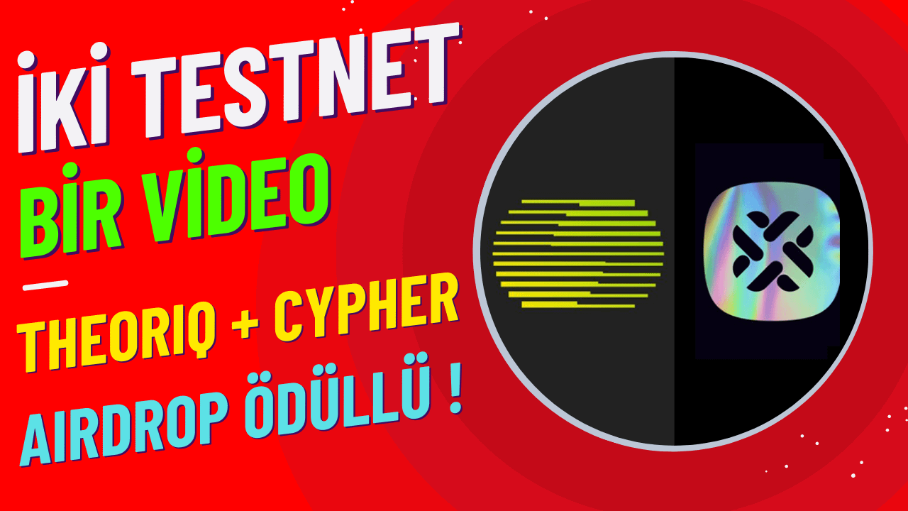 r/kriptoescobar - TheoriqAI + Cypher İki Testnet Bir Arada / İkisine de Mutlaka Katılın Airdrop Ödüllü !!!
