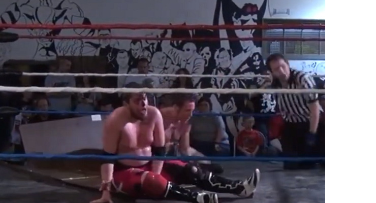 [Screenshot: Crane and Mathis in ring]
