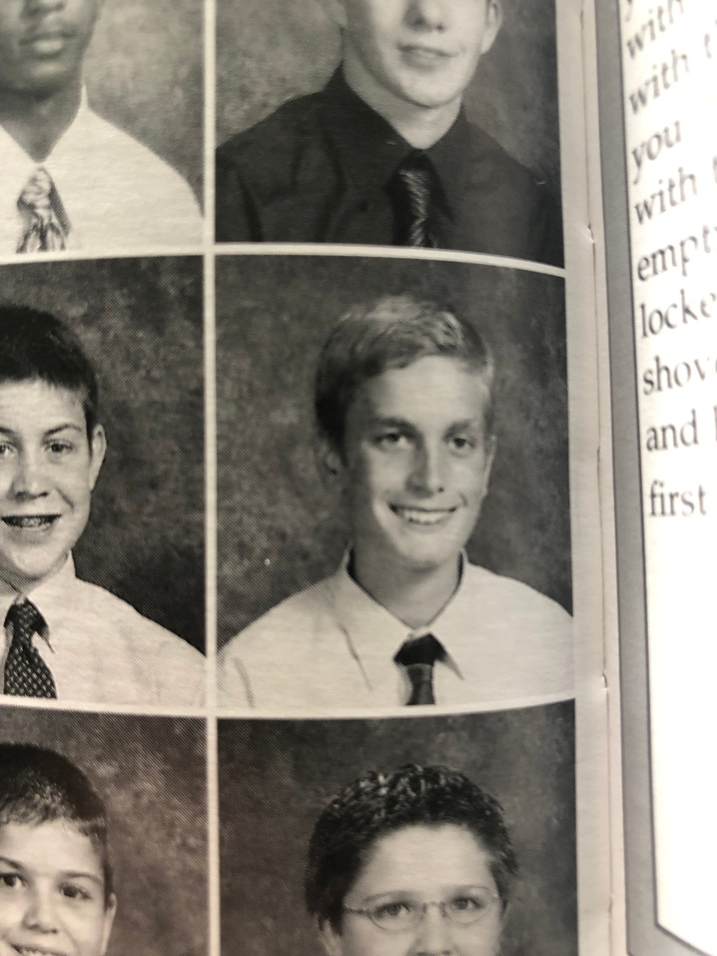 Freshman yearbook photo of Chris Koslowski