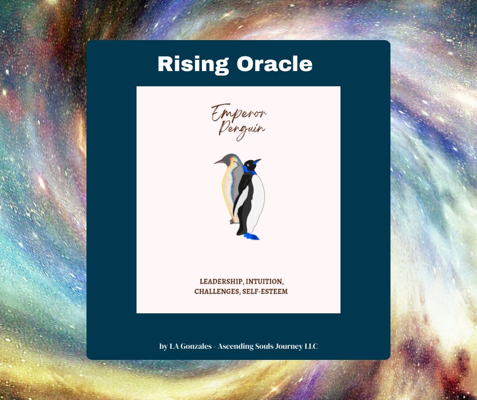 Emperor Penguin Rising Oracle by LA Gonzales Emperor Penguin Rising Oracle by LA Gonzales