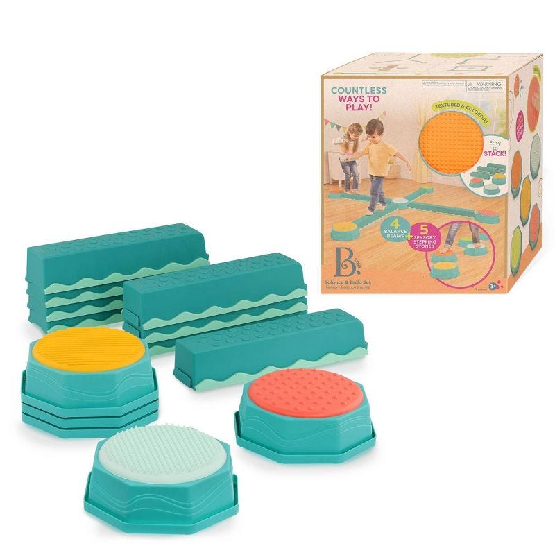 B. toys Sensory Balance Beams for Active Play Balance and Build Set, 1 of 12