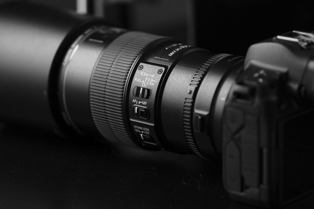 Canon camera and lens