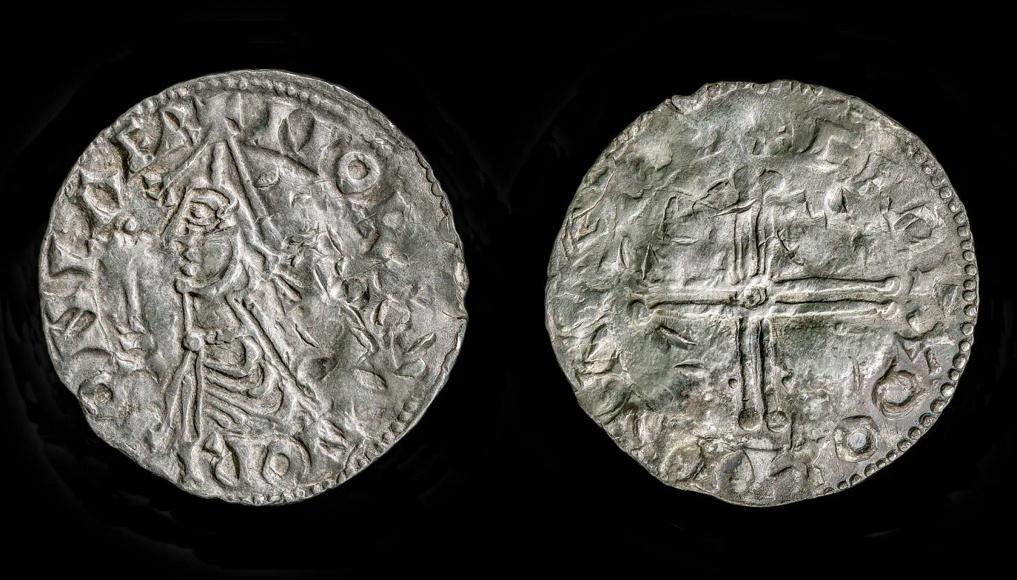 Saint Olaf’s penny from the Mørstad Hoard.