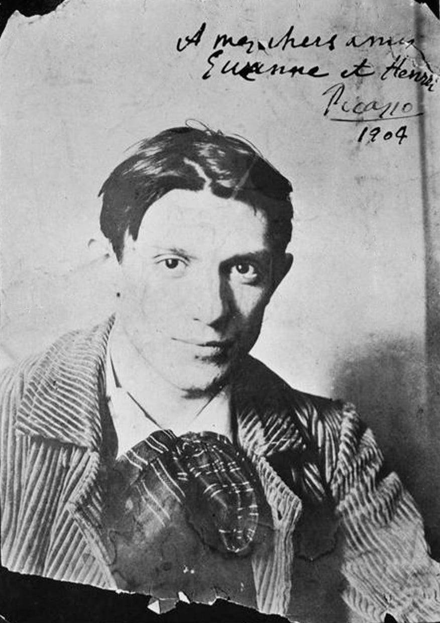 Pablo Picasso photographed in Paris in 1904 Pablo Picasso photographed in Paris in 1904