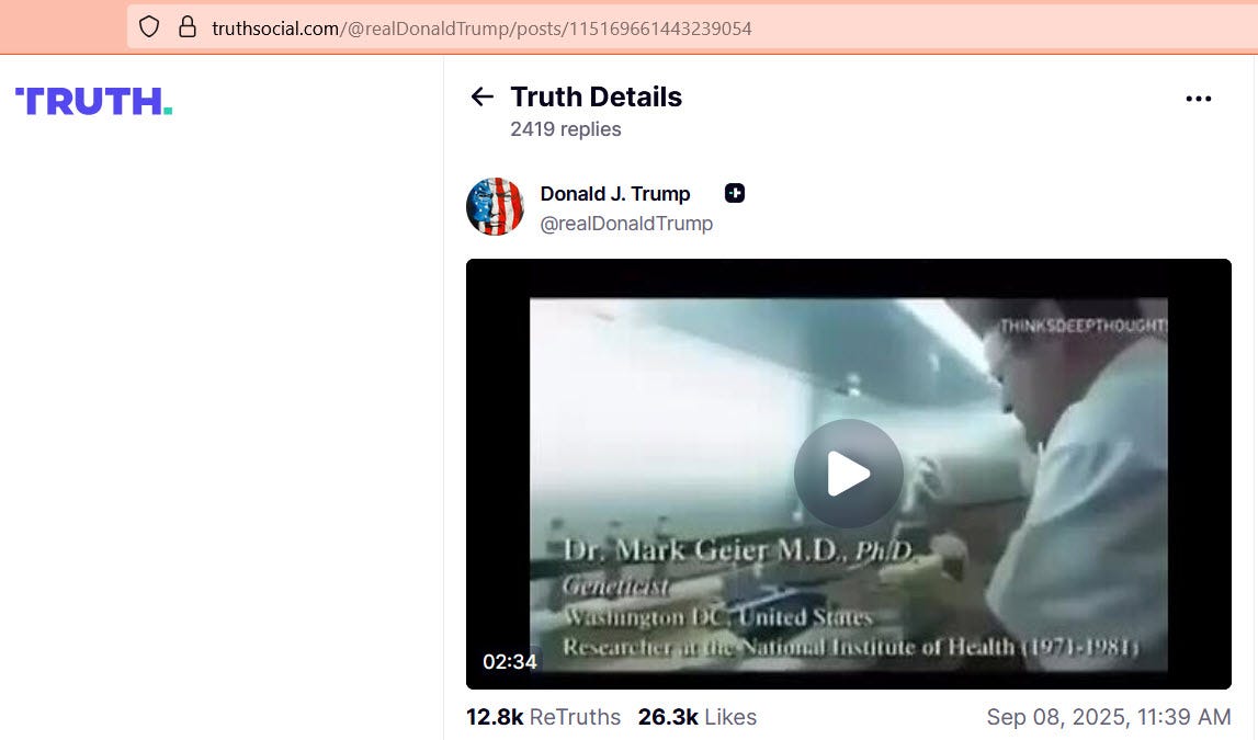 Trump Tweets Drs. David & Mark Geier Video Exposing Neurological Toxin in Vaccines
