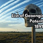 List of Geoengineering Patents From 1891-2023.