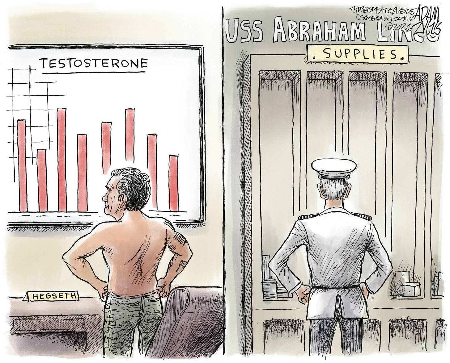 Hegseth orders more testosterone as sailors suffer from lack of food and supplies