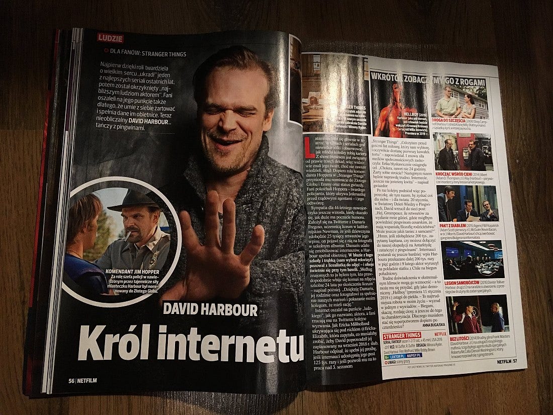 "Stranger Things" pojawiało się w tym numerze częściej