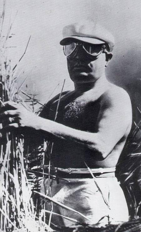 Steam Community :: :: Shirtless Mussolini harvesting wheat in 1925 during  the so-called "Battle for Grain"