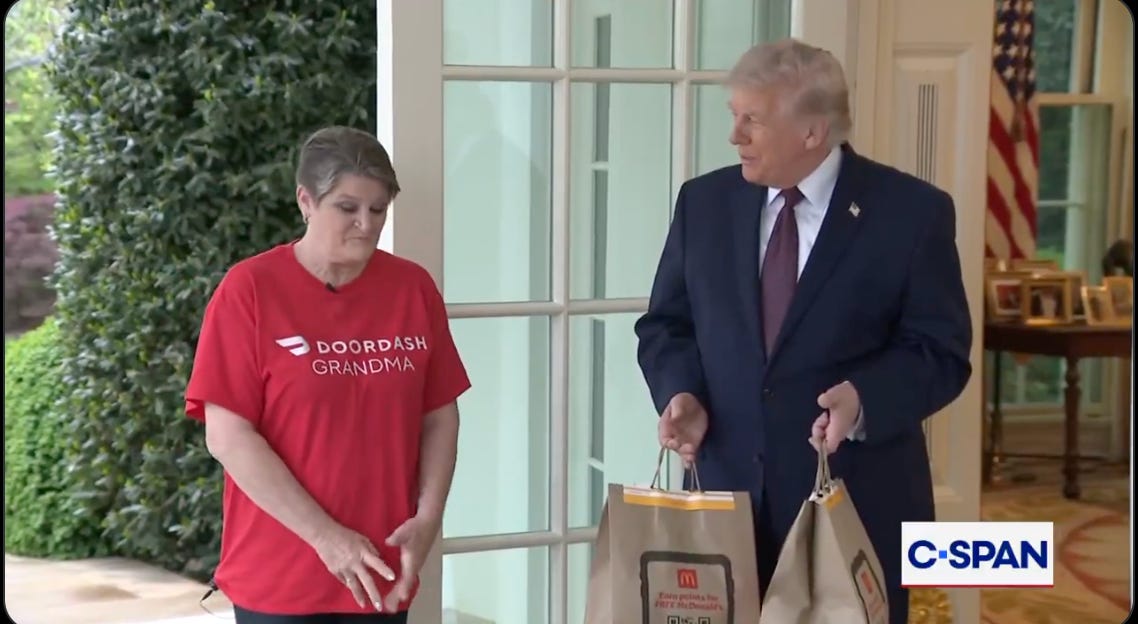 DoorDash Granny Didn’t Get $11,000 Tax Refund, Is Frequent Flier Republican Prop