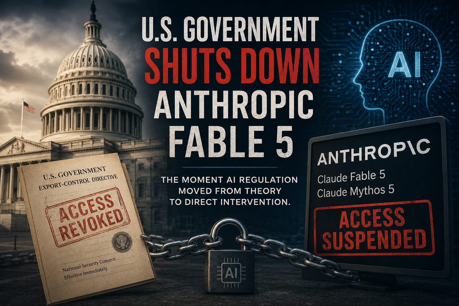 The U.S. Government Just Forced Anthropic to Pull Claude Fable 5. This Is Bigger Than One AI Model.