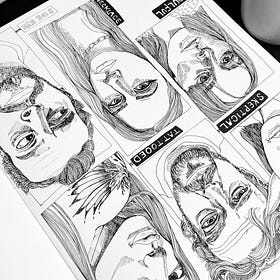 Inktober + Inktoportraits