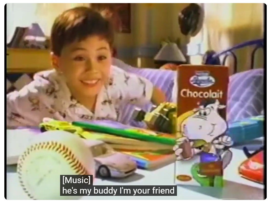 Old Chocolait commercial (grabbed from YouTube) Old Chocolait commercial (grabbed from YouTube)