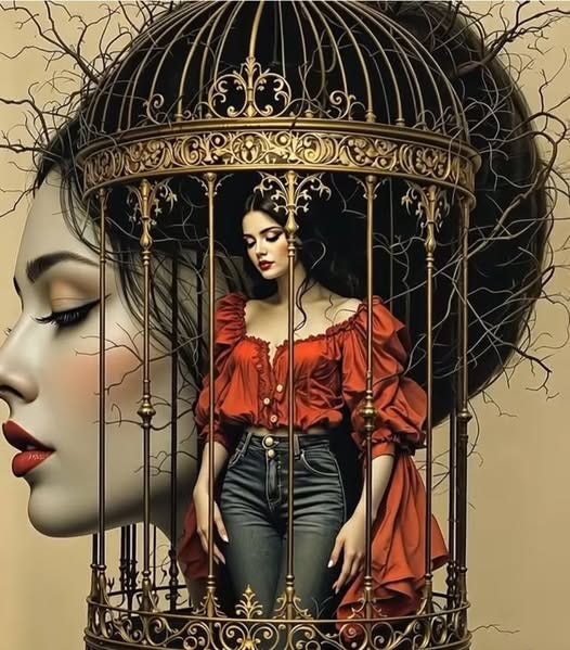 You/we live in cage/hallucination created by own mind