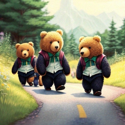 bears walking bears walking