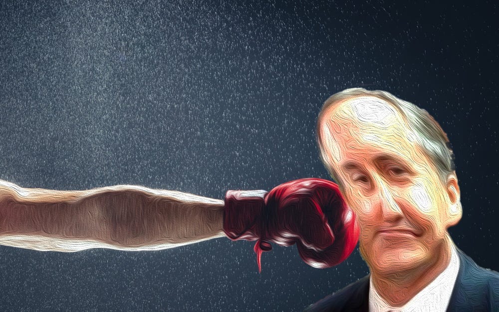 Ken Paxton getting punched in the face Ken Paxton getting punched in the face