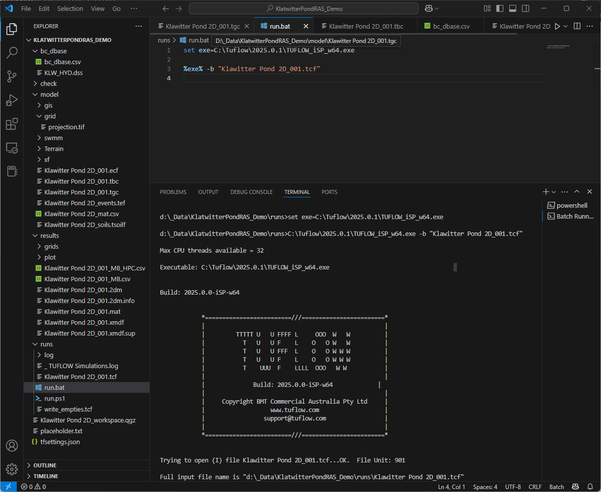 Visual Studio Code & TUFLOW - by Matt Anderson's Whetstone