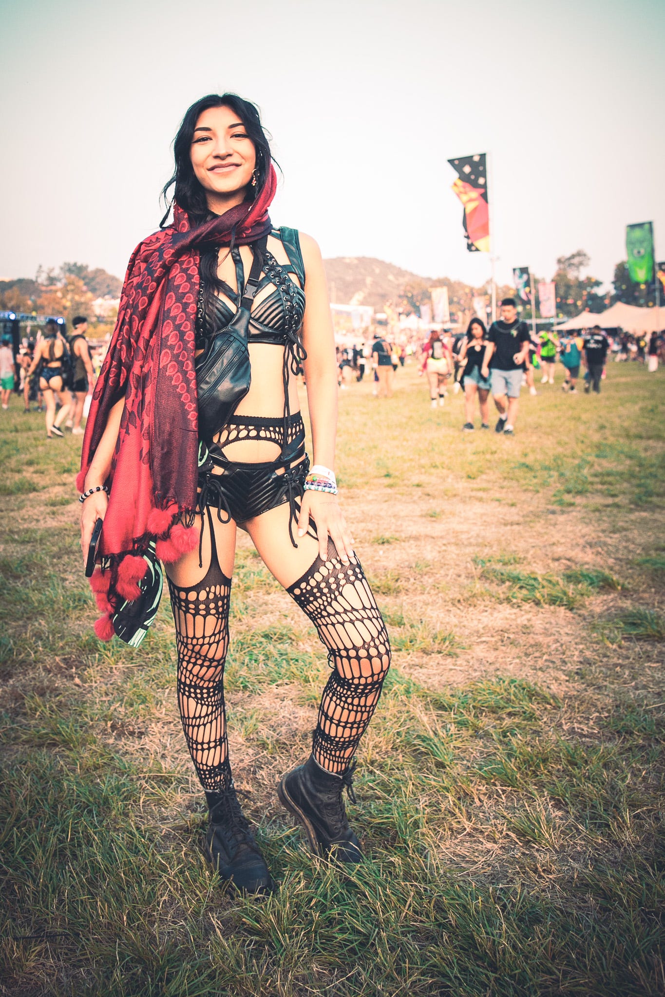 Fans at Nocturnal Wonderland festival, 2023, photos by Raymond Leon Roker