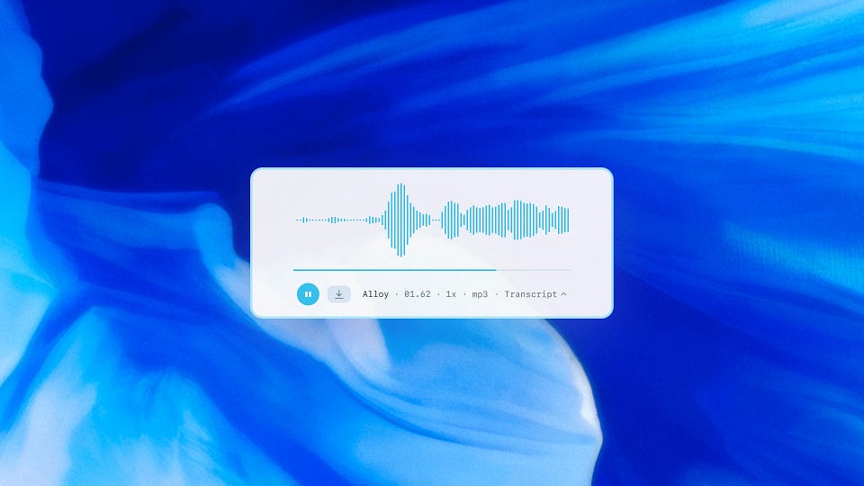 Newsletter artwork for “OpenAI's Models for Voice Agents | Weekly Edition”