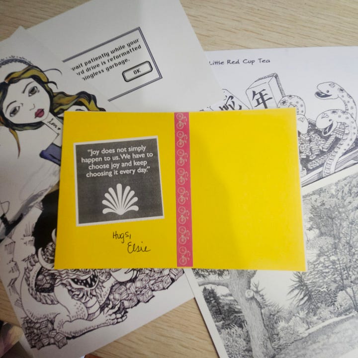 Black and white postcards