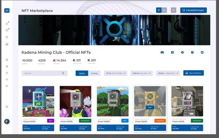 KMC NFT Marketplace Sneak Peek