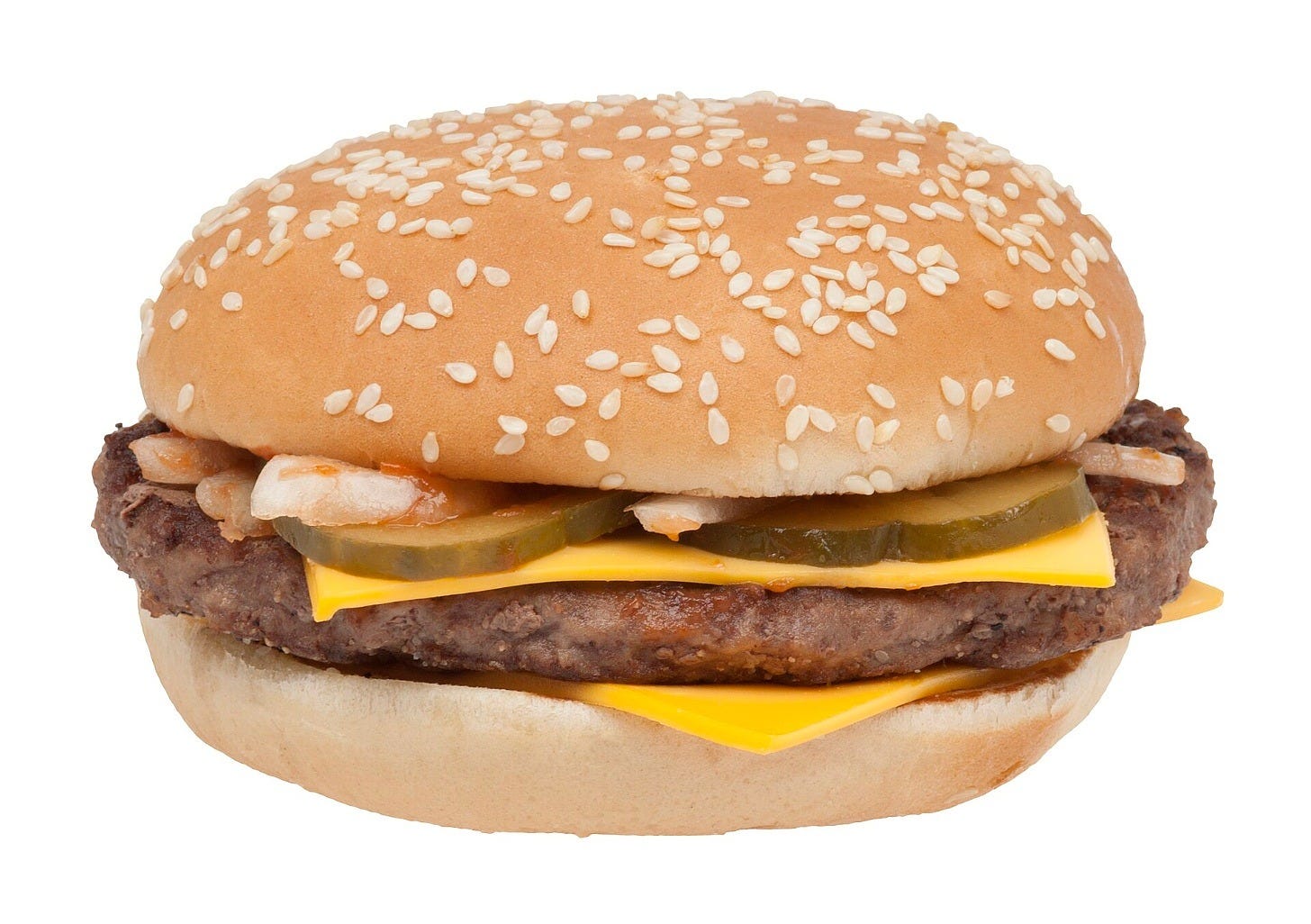 A McDonald's Quarter Pounder with Cheese. Image: Evan-Amos via Wikimedia Commons