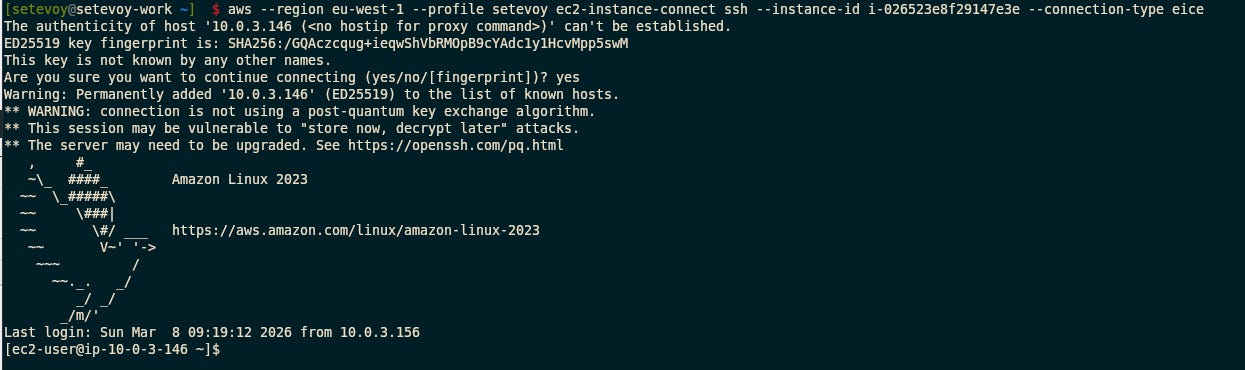 AWS: basic infrastructure setup for WordPress