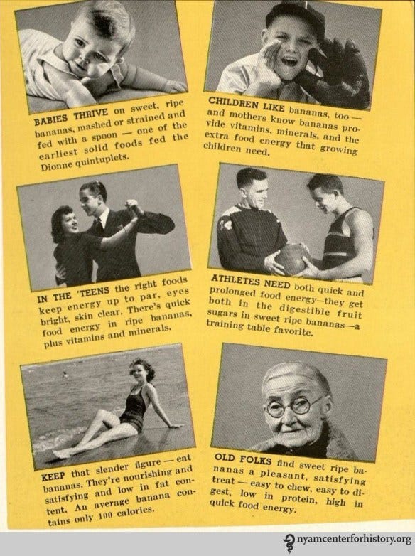 From “Bananas...How to Serve Them,” 1941.