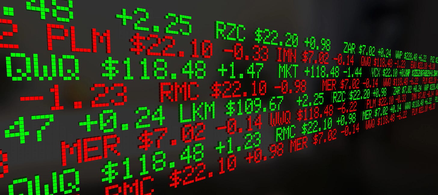 Stock ticker