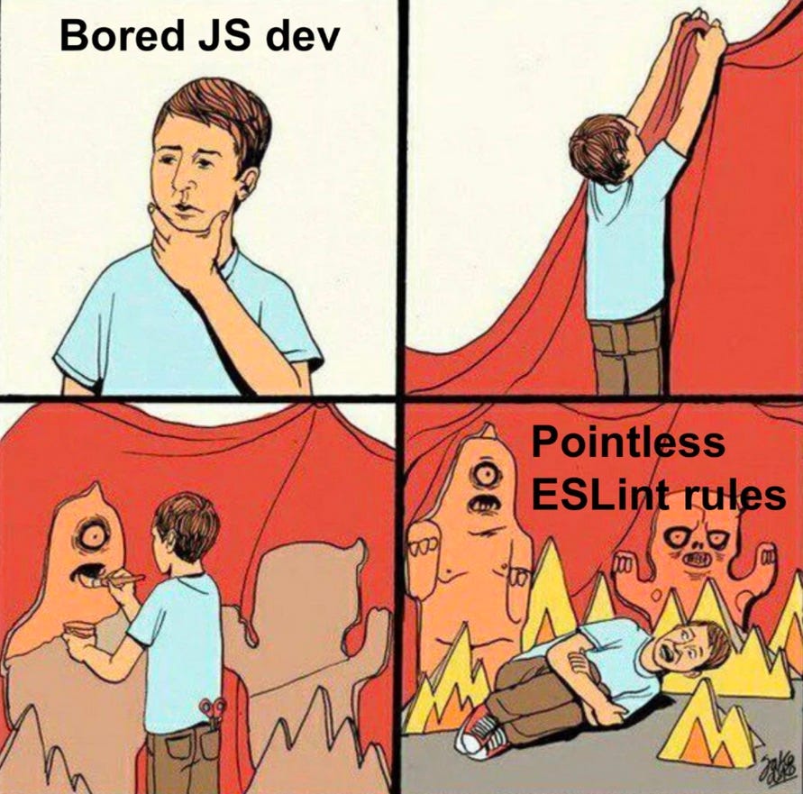 Friends don't let friends play with the eslint rules. Friends don't let friends play with the eslint rules.