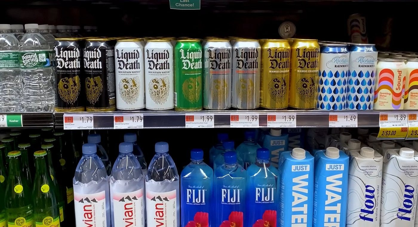 Louis Nicholls 💫 on X: "Your local store sells 20+ brands of water.  Remember that next time you hear"we don't need another newsletter about  _____". Sure, there's already a Poland Springs or