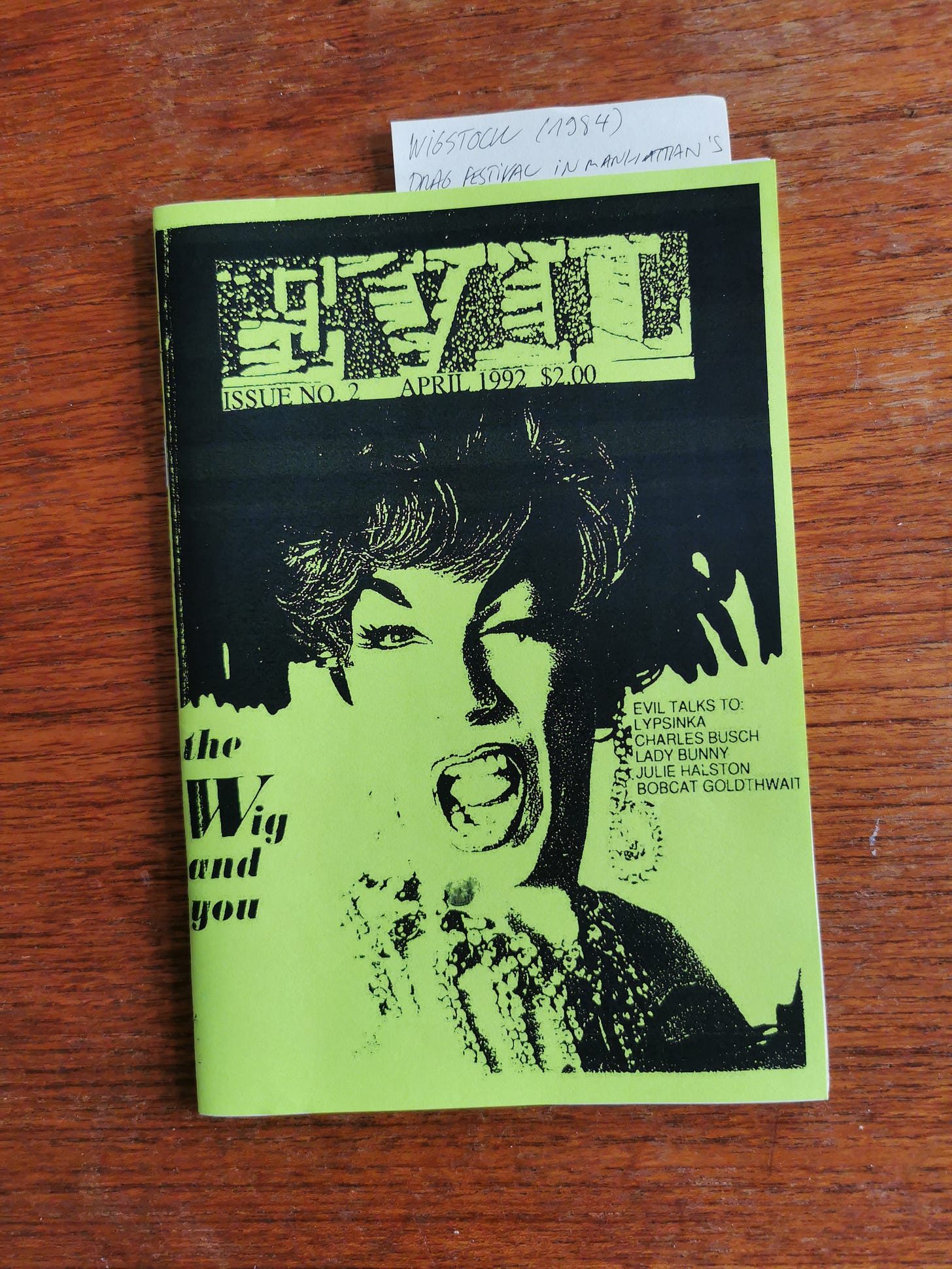 Cover of Evil 2 zine from 1992