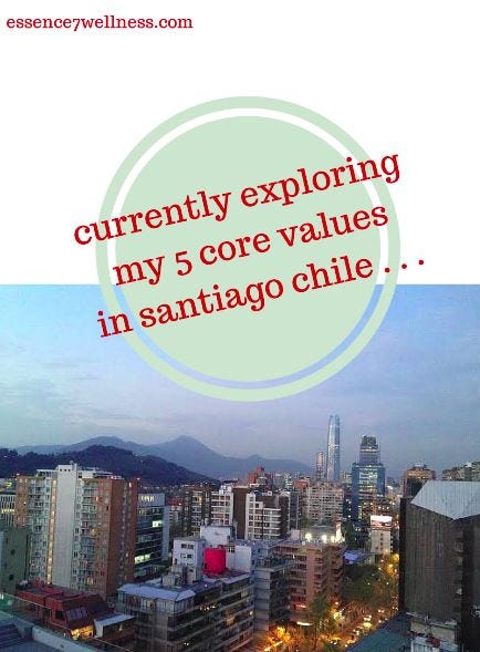 my 5 core values