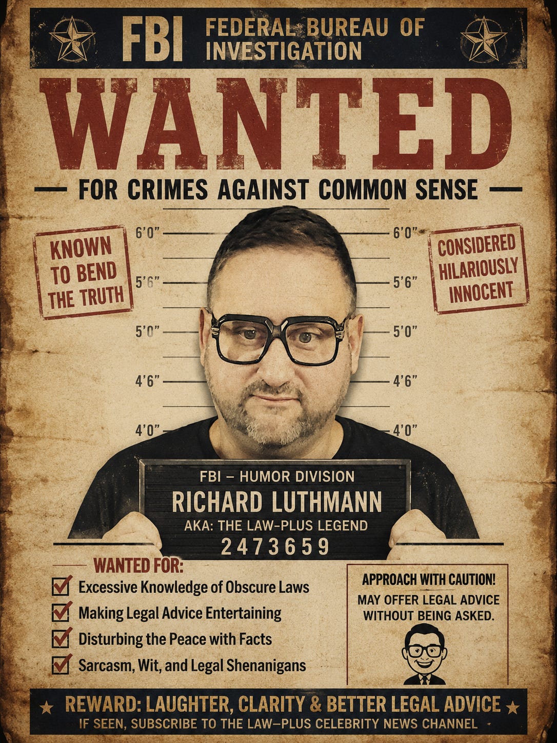 Halesverse Humor Division: Richard Luthmann turns Two Lees in a Pod into comedy with DJ Rattis, mugshot glasses, and Tuboku Damages. Halesverse Humor Division: Richard Luthmann turns Two Lees in a Pod into comedy with DJ Rattis, mugshot glasses, and Tuboku Damages.