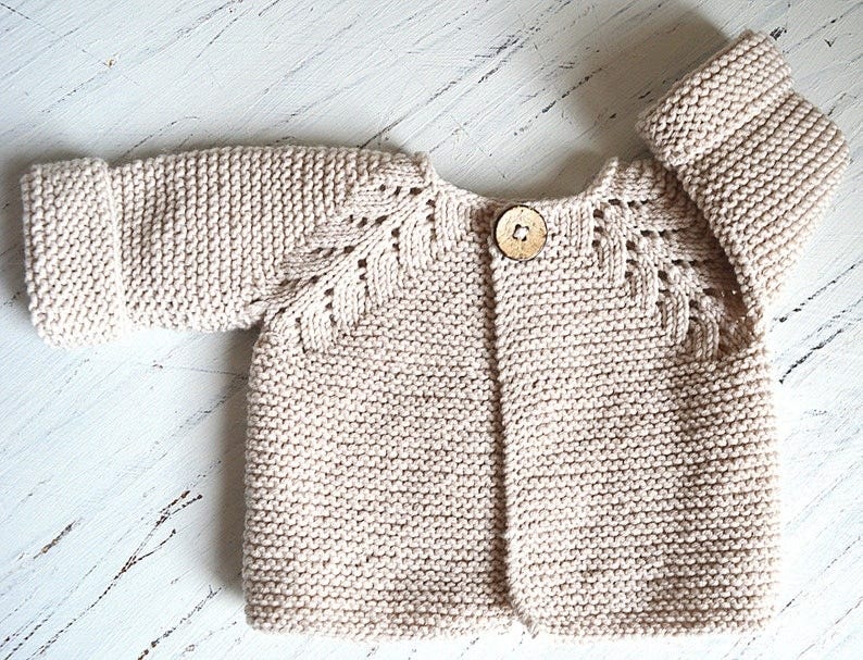 KNITTING PATTERN-Norwegian Fir, Top down cardigan P109 image 6