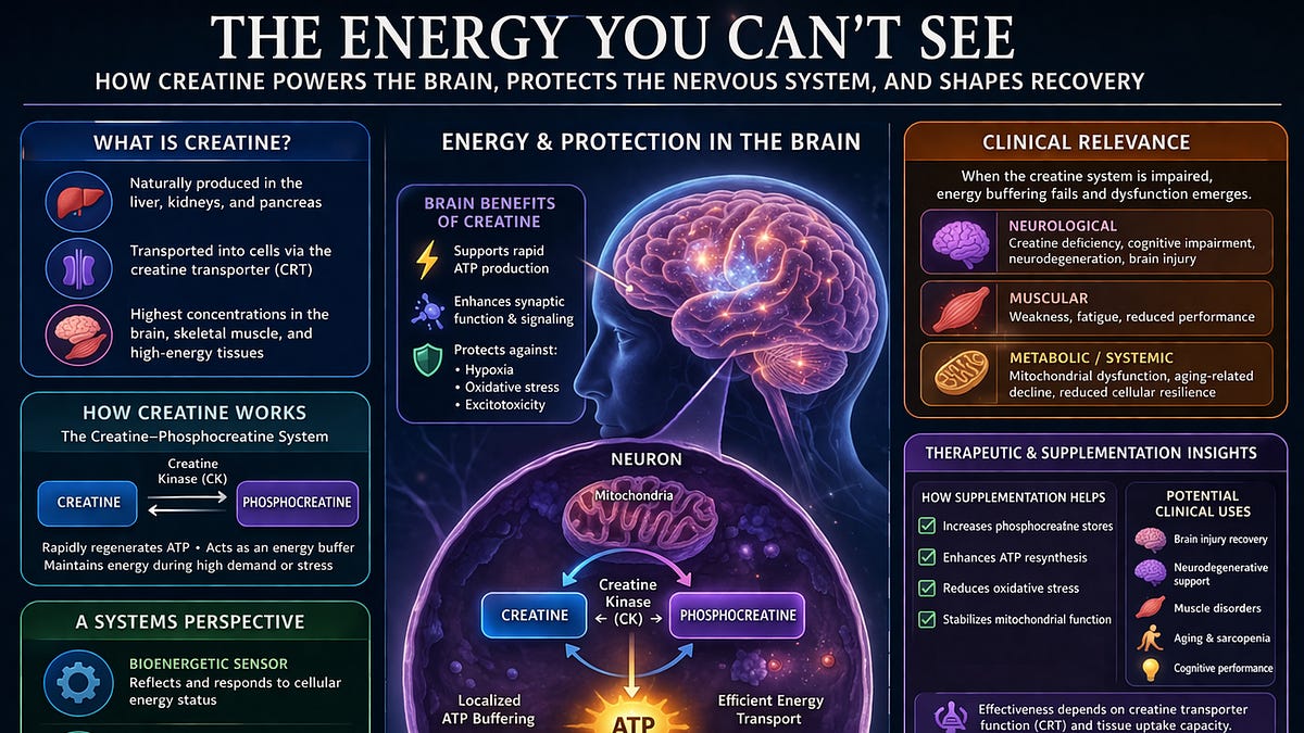 Creatine and the Brain: The Real Role of Creatine in Brain Function