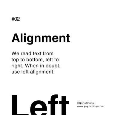 Typography guide alignment rules
