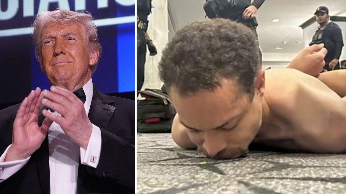 split image of Donald Trump and Cole Allen split image of Donald Trump and Cole Allen