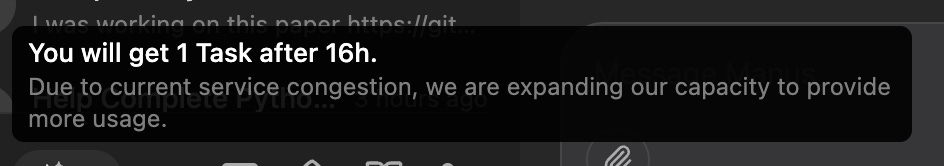 screenshot of new task message after 16h screenshot of new task message after 16h