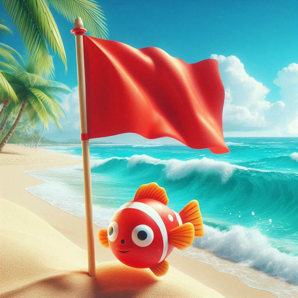 a fishy red flag