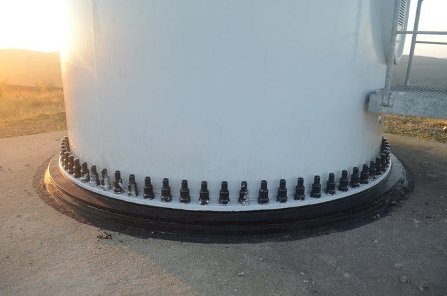 Holding Down Bolts for a Wind Turbine © Andrew Tryon :: Geograph Britain  and Ireland