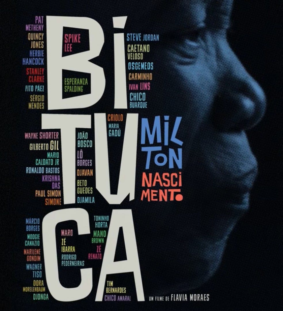 Cartaz do documentário ‘Bituca – Milton Nascimento’ — Foto: Divulgação