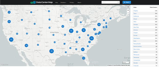 ai data centers pipeline locations