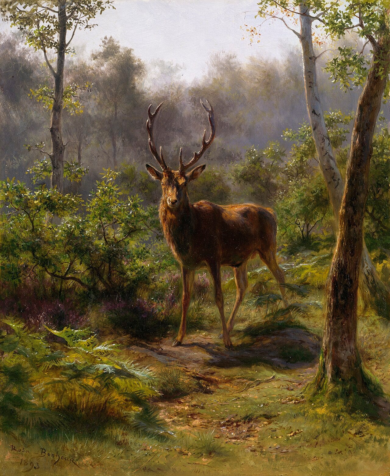 Rosa Bonheur painting of a stag Rosa Bonheur painting of a stag