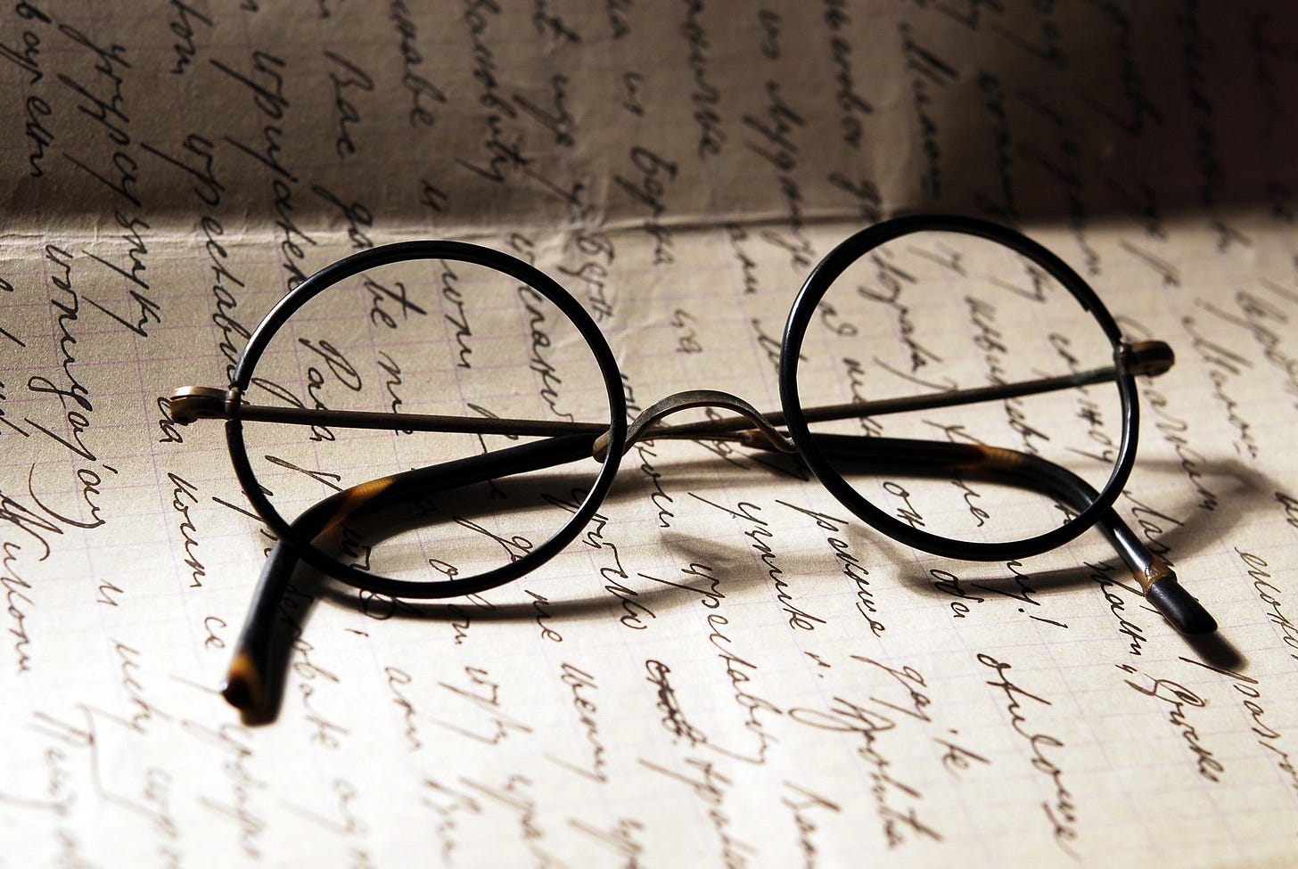 Harry Potter Glasses on Journal paper