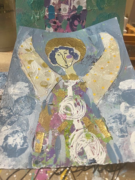 Work in Progress from the “Angels Among Us” Collection