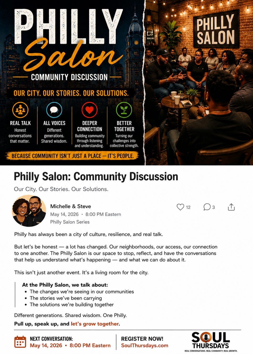 "Philly Salon" + Rediscovering Yourself!