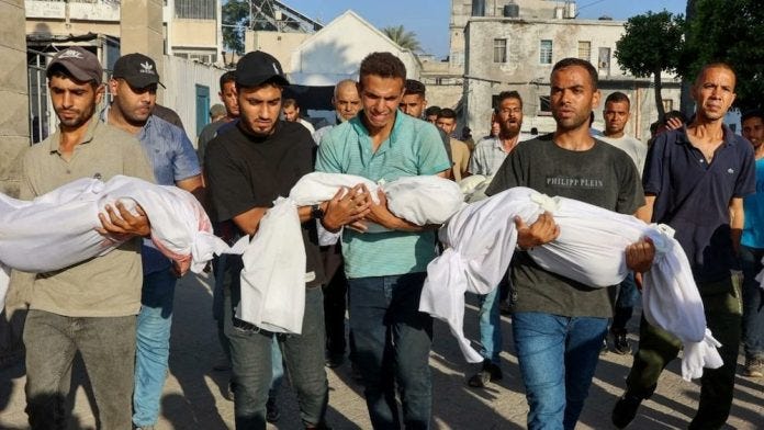palestinske menn og barnelik
