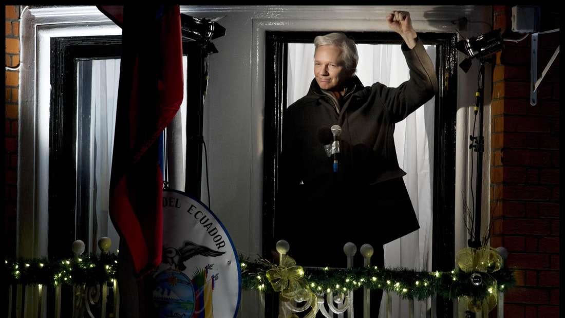 Julian Assange in Stockholm.