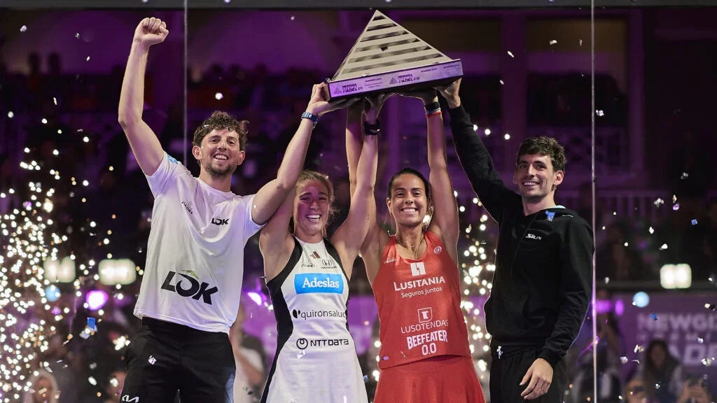 the draws.  Stupaczuk, Yanguas, Ortega, and Araujo defend their titles with new partners